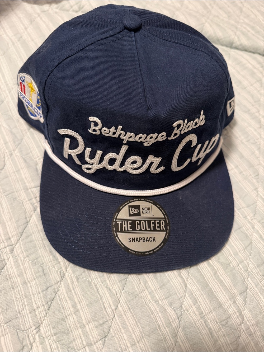 Hat with Ryder Cup embroidery
